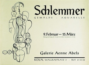 Schlemmer, Oskar - 1955 - Galerie Abels Köln (Konzentrische Gruppe)