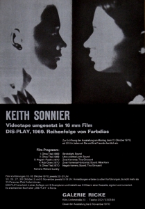 Sonnier, Keith - 1970 - Galerie Ricke Köln