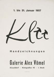 Klee, Paul - 1957 - Galerie Alex Vömel, Düsseldorf