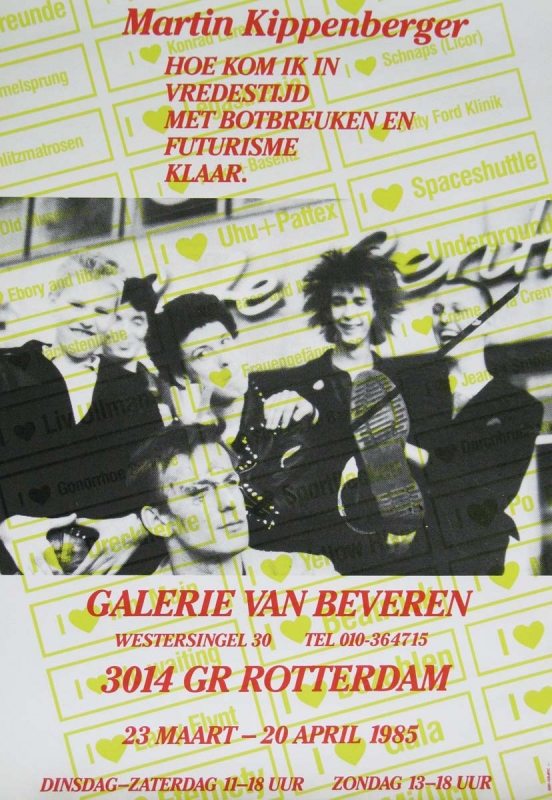 Kippenberger Martin 1985 Galerie Van Beveren - 