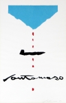 Santomaso, Giuseppe - 1970 - Plakat vor der Schrift
