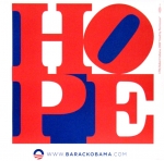 Indiana, Robert - 2008 - Hope for Barack Obama