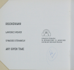 Weiner, Lawrence - 2002 - Synagoge Stommeln (Any Given Time - Irgendwann / Katalog und Einladung)