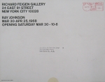 Johnson, Ray - 1968 -  Feigen Gallery, New York