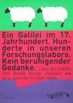 Rottke, Helmut - 2000 - Düsseldorfer Schauspielhaus (Leben des Galilei. Von Bertolt Brecht)