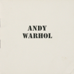 Warhol, Andy - 1965 -  Ileana Sonnabend Paris (Ausstellungskatalog)