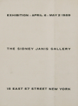 Duchamp, Marcel - 1959 - The Sidney Janis Gallery New York (Eau & Gaz à tous les étages)